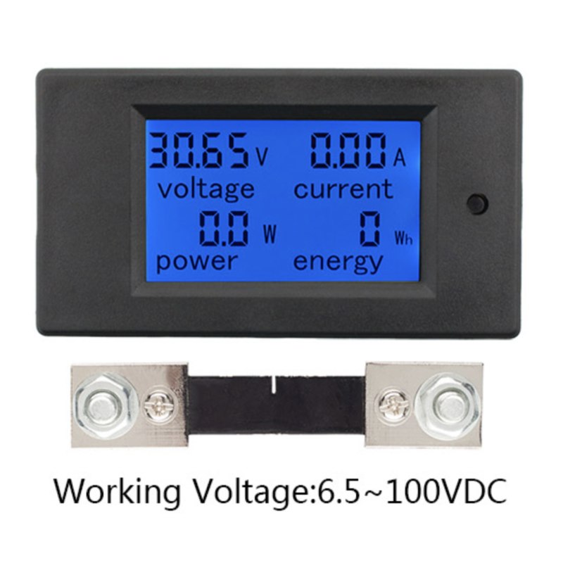 LCD DC Woltomierz Amperomierz